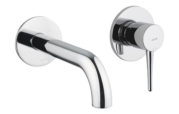 Abode Chao Wall Mounted 2-Hole Bath Mixer - Chrome